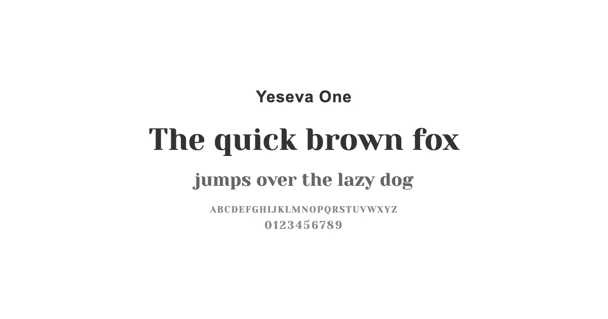 Yeseva One