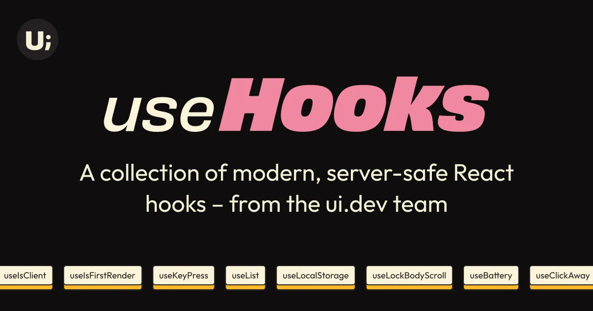 @uidotdev/usehooksのサムネイル画像