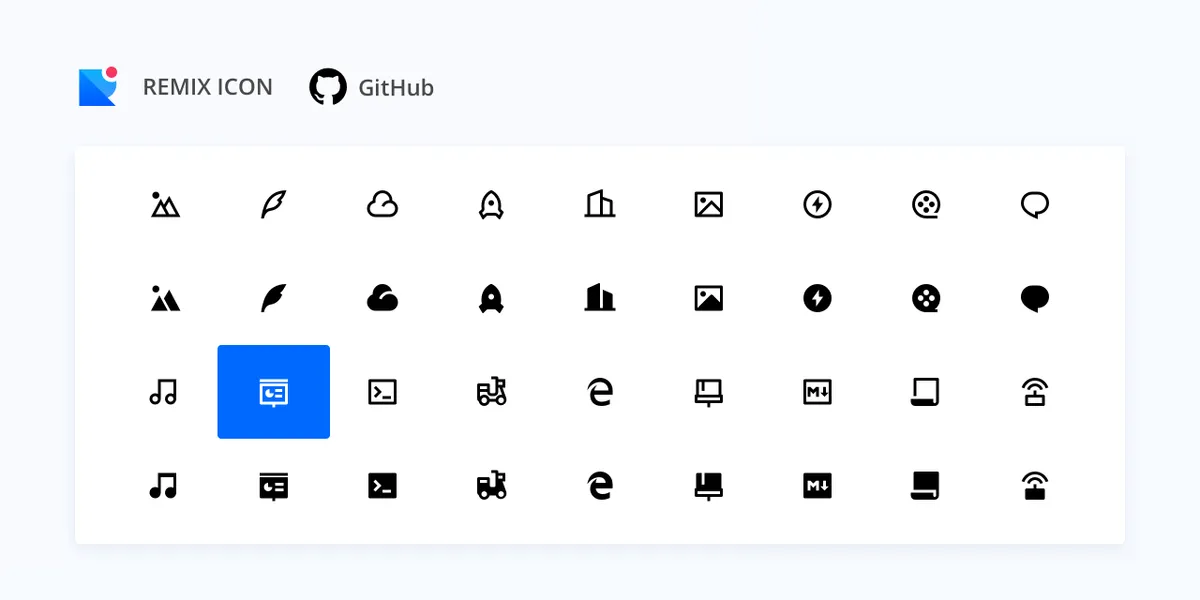 Remix Iconのサムネイル画像