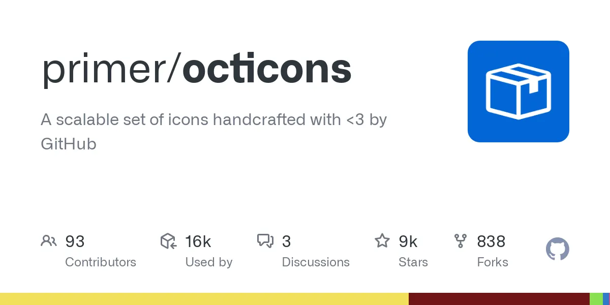 GitHub Octiconsのサムネイル画像