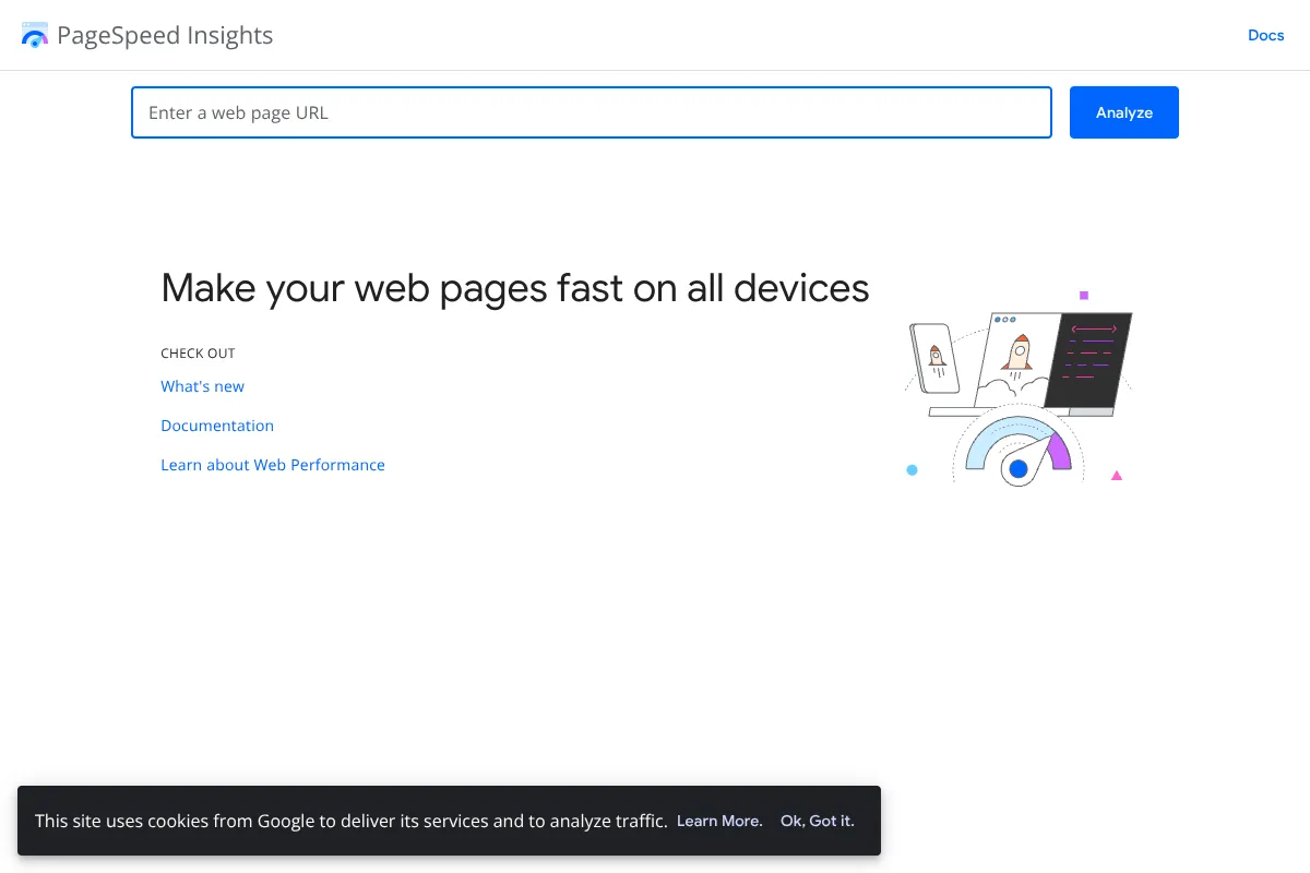 PageSpeed Insightsのサムネイル画像